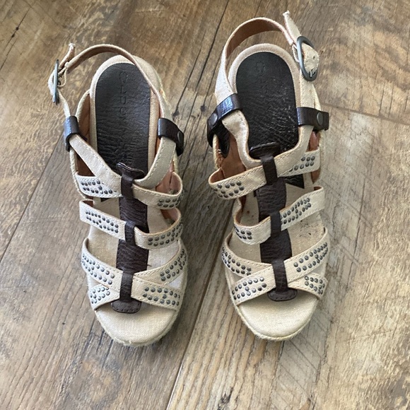 Lucky Brand Shoes - Lucky Brand Wedge Sandal Dark Brown Women’s Size 6
